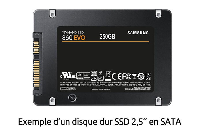 Disque dur SSD 2,5" SATA